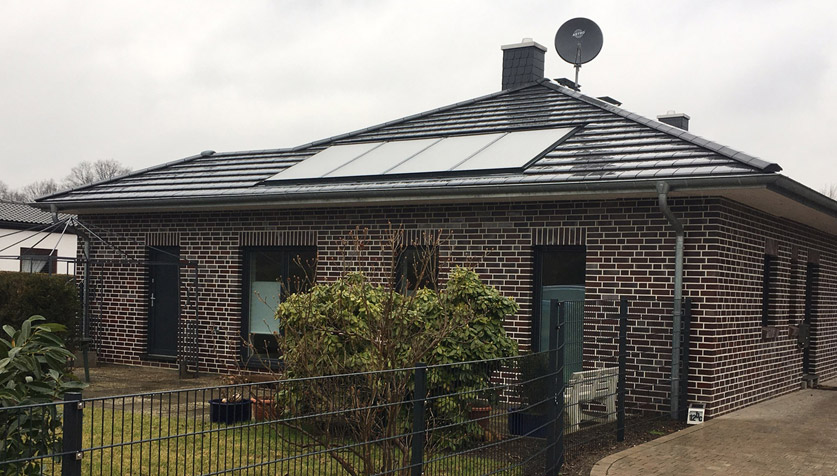 Solaranlage auf einem Dach
